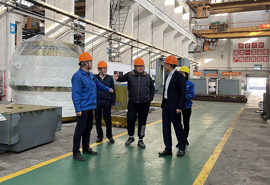 【291】市工商聯(lián)黨組書記王楓、浙江科技學院機械與汽車學院院長張云等嘉賓來電滾筒公司參觀考察.jpg